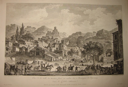 Duplessis Berteaux Jean Vue de la Ville de Nicastro... 1783 Parigi 